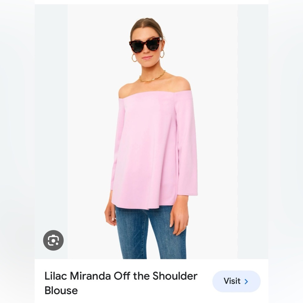 Tuckernuck Miranda off the shoulder blouse lilac size small!